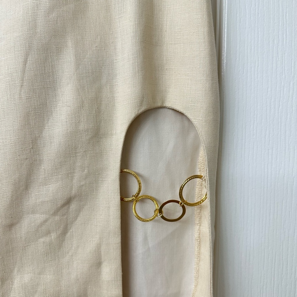 Zara cut out linen skirt Nwt - Picture 3 of 6